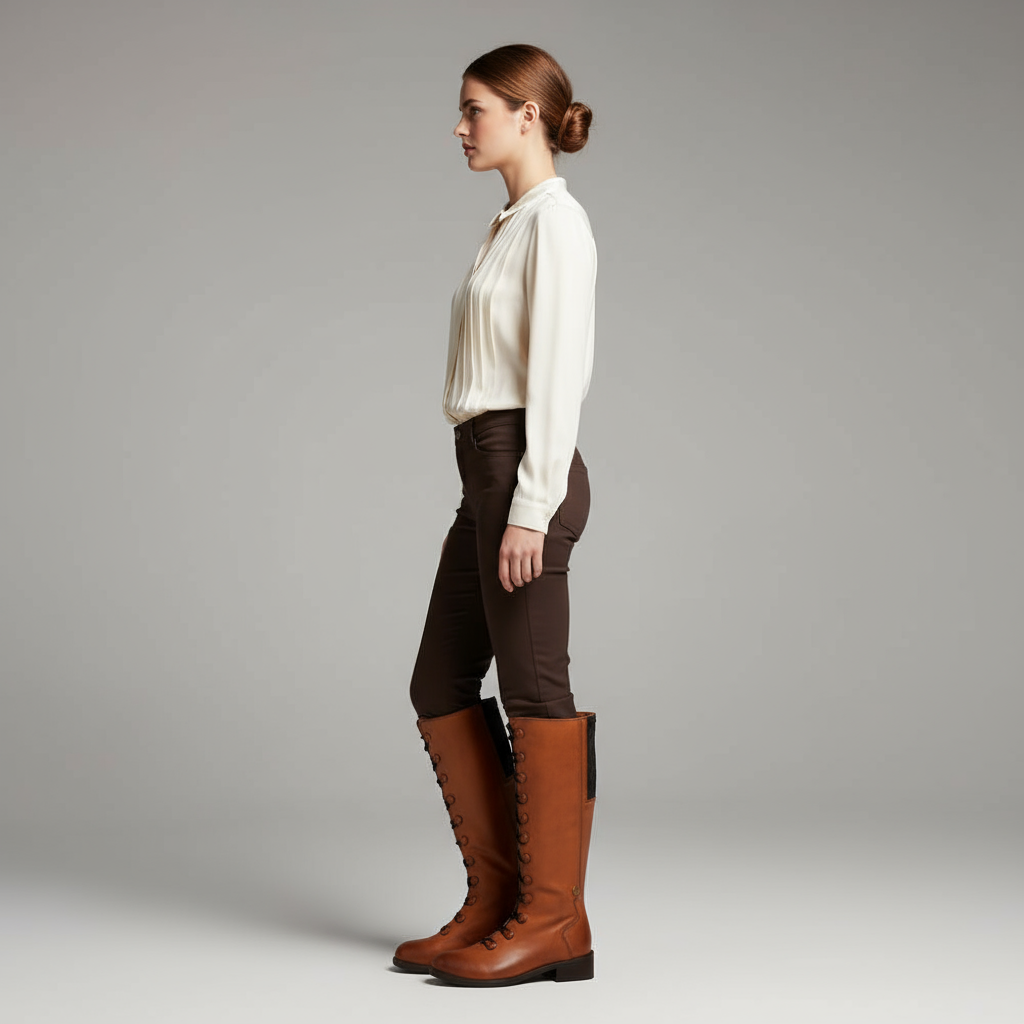 Side profile studio shot