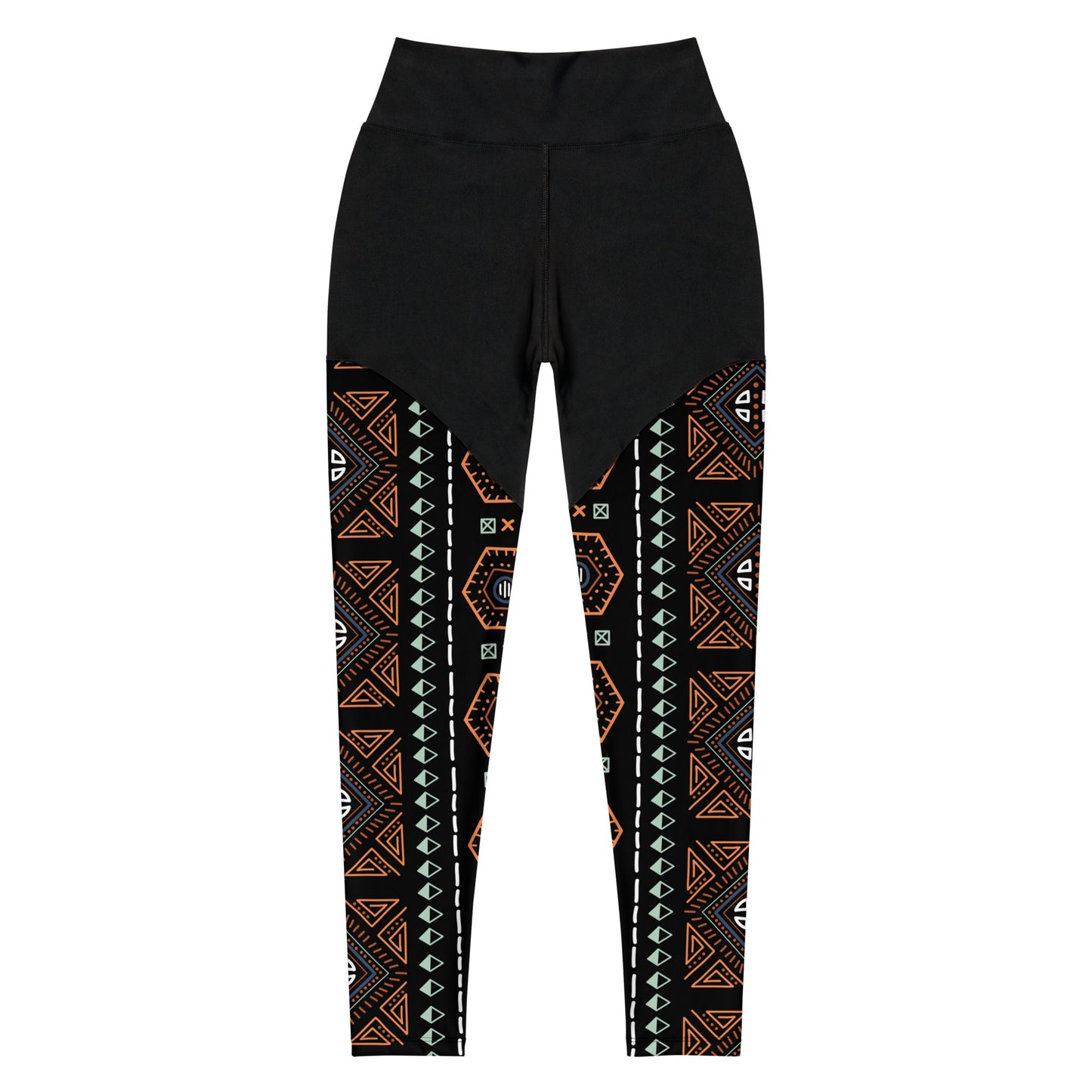 Royal Decoration Black Sports Leggings