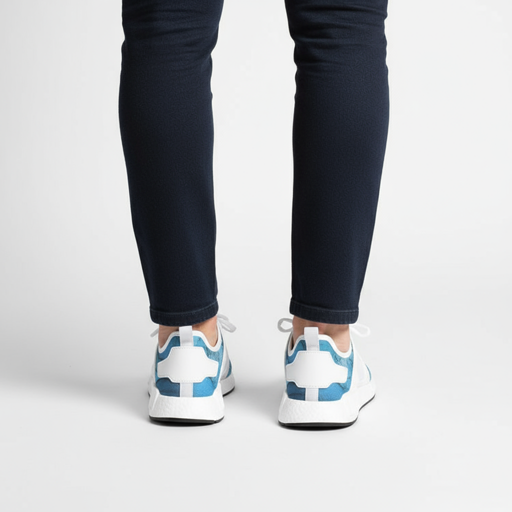 Studio photo - Back view of sneakers