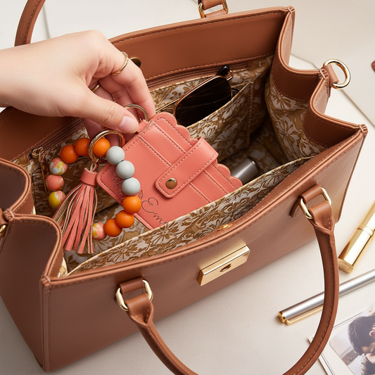 Woman with wallet in purse