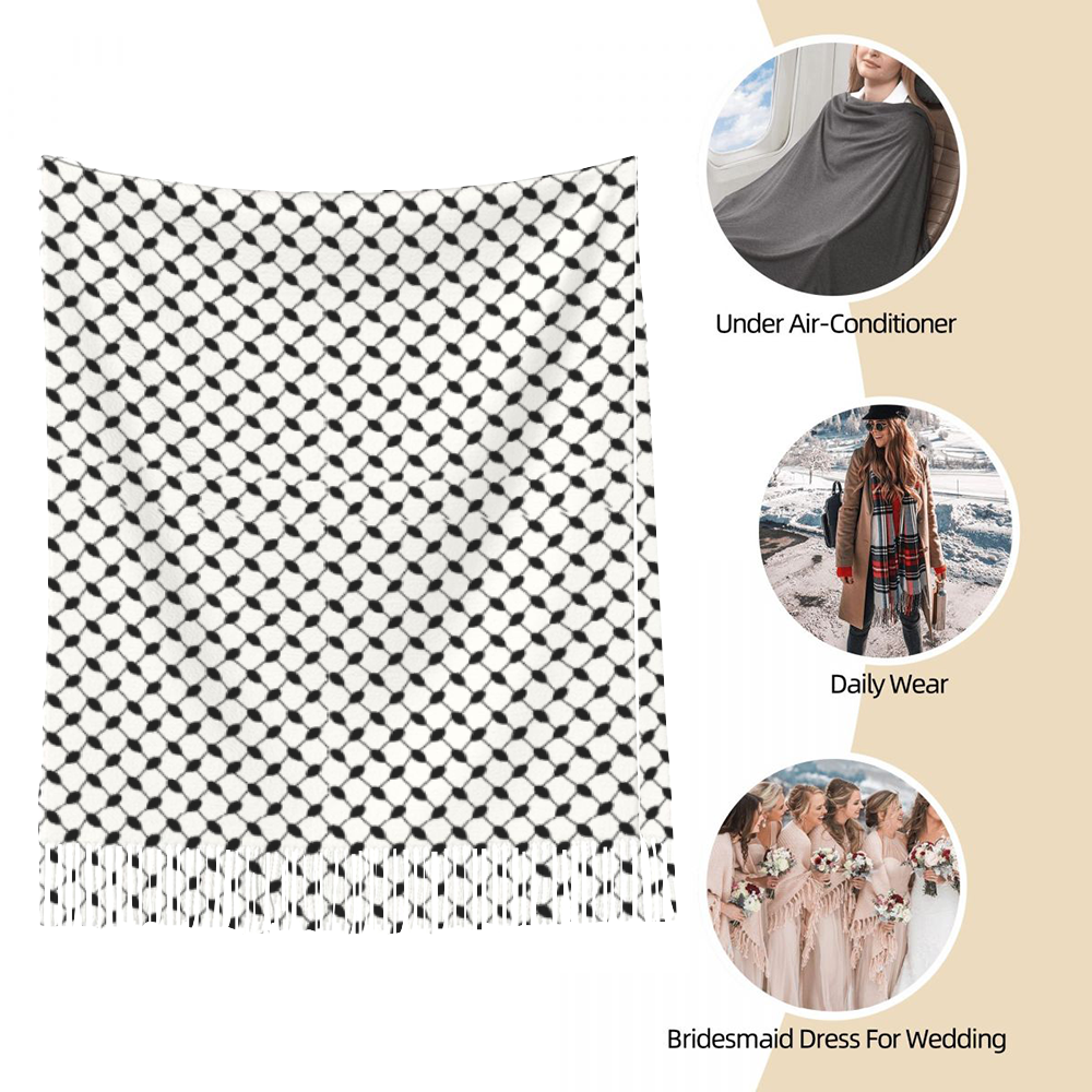keffiyeh Tassel Scarf Neckerchief