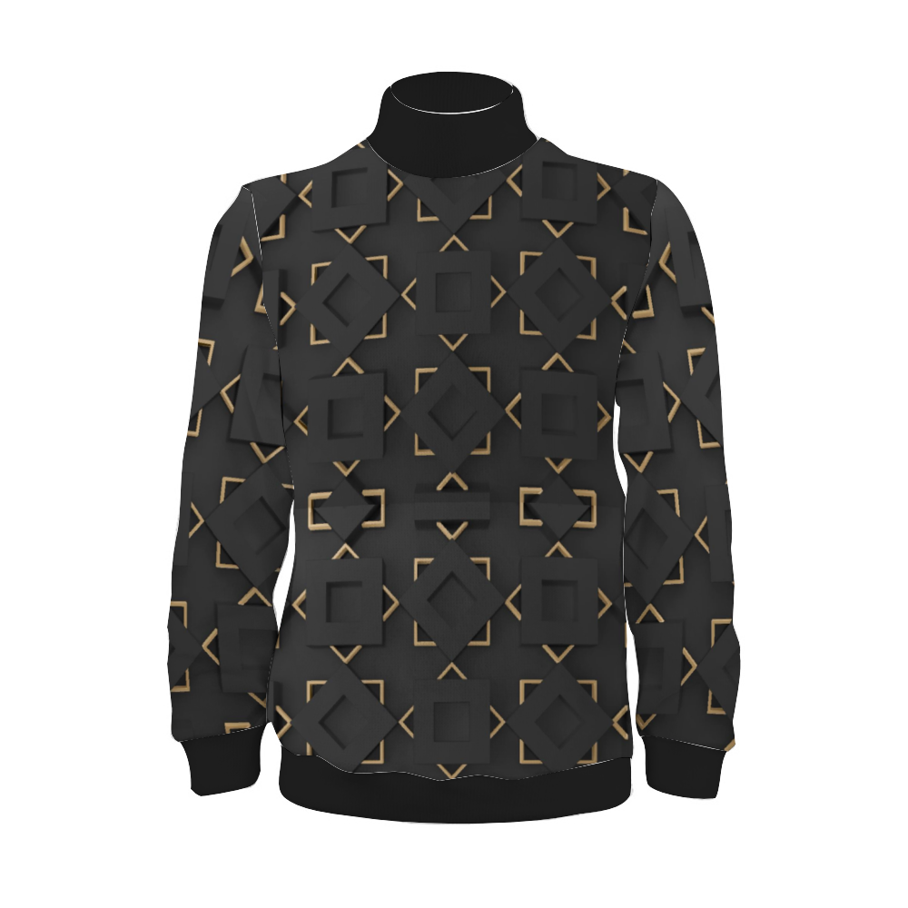 Classic Black Turtleneck Long Sleeve Knitted Sweaters