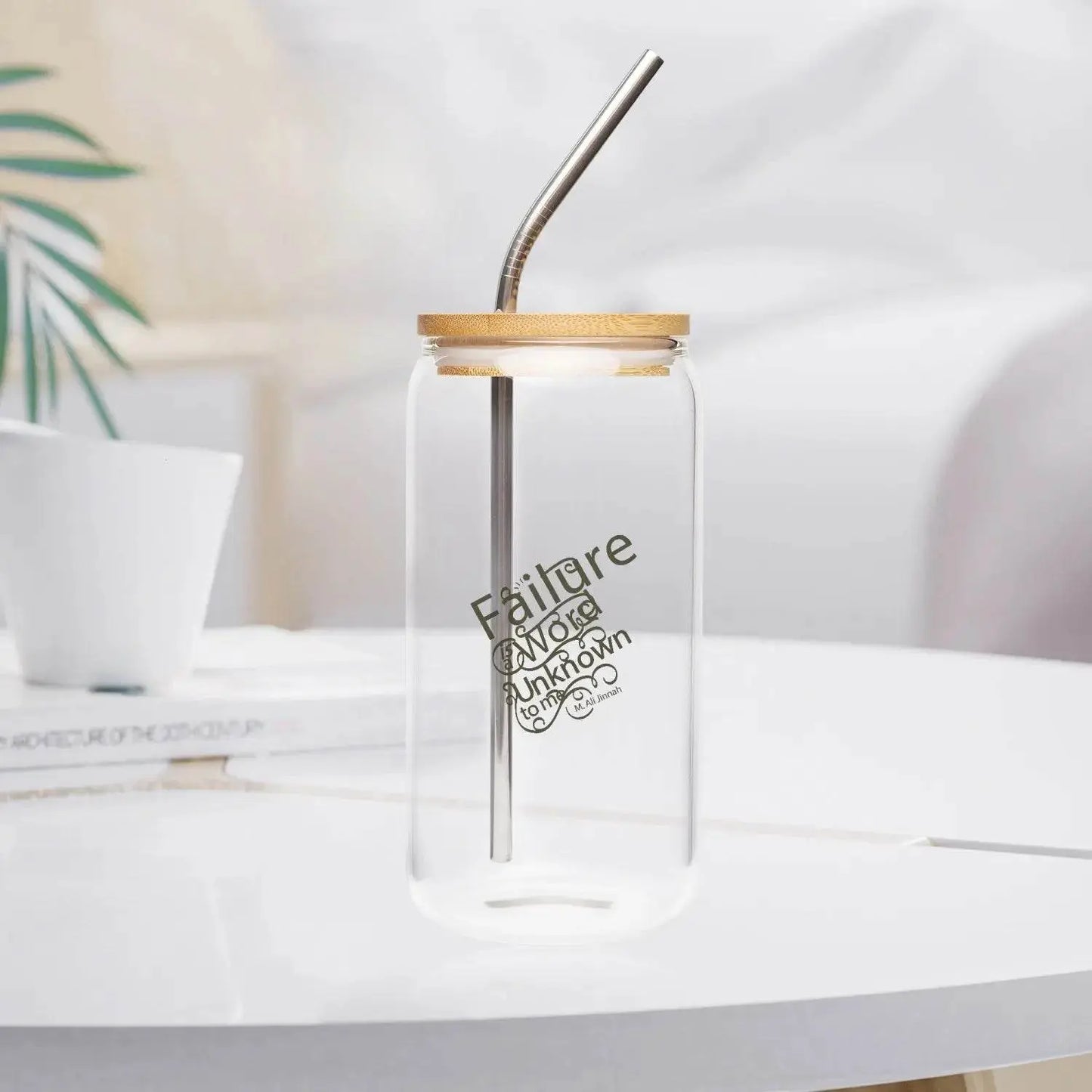 AI Drinking Glasses with Bamboo Lids - IVORYNN