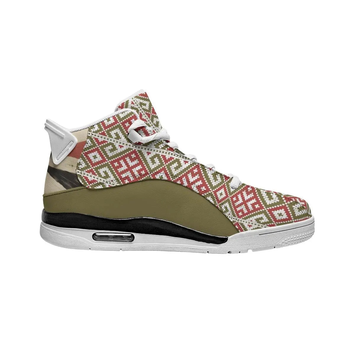 Decoration Shock Absorption and Non-Slip Olive Basketball Shoes - IVORYNN