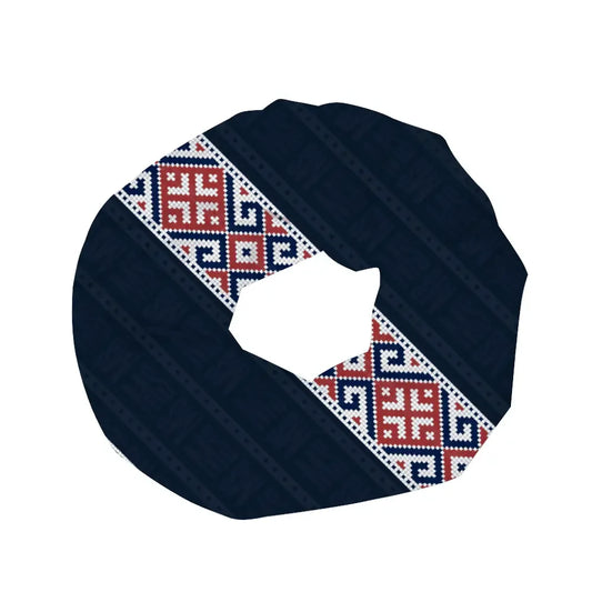 Decoration Soft Silk Thin Satin Dark Blue Shawl - IVORYNN