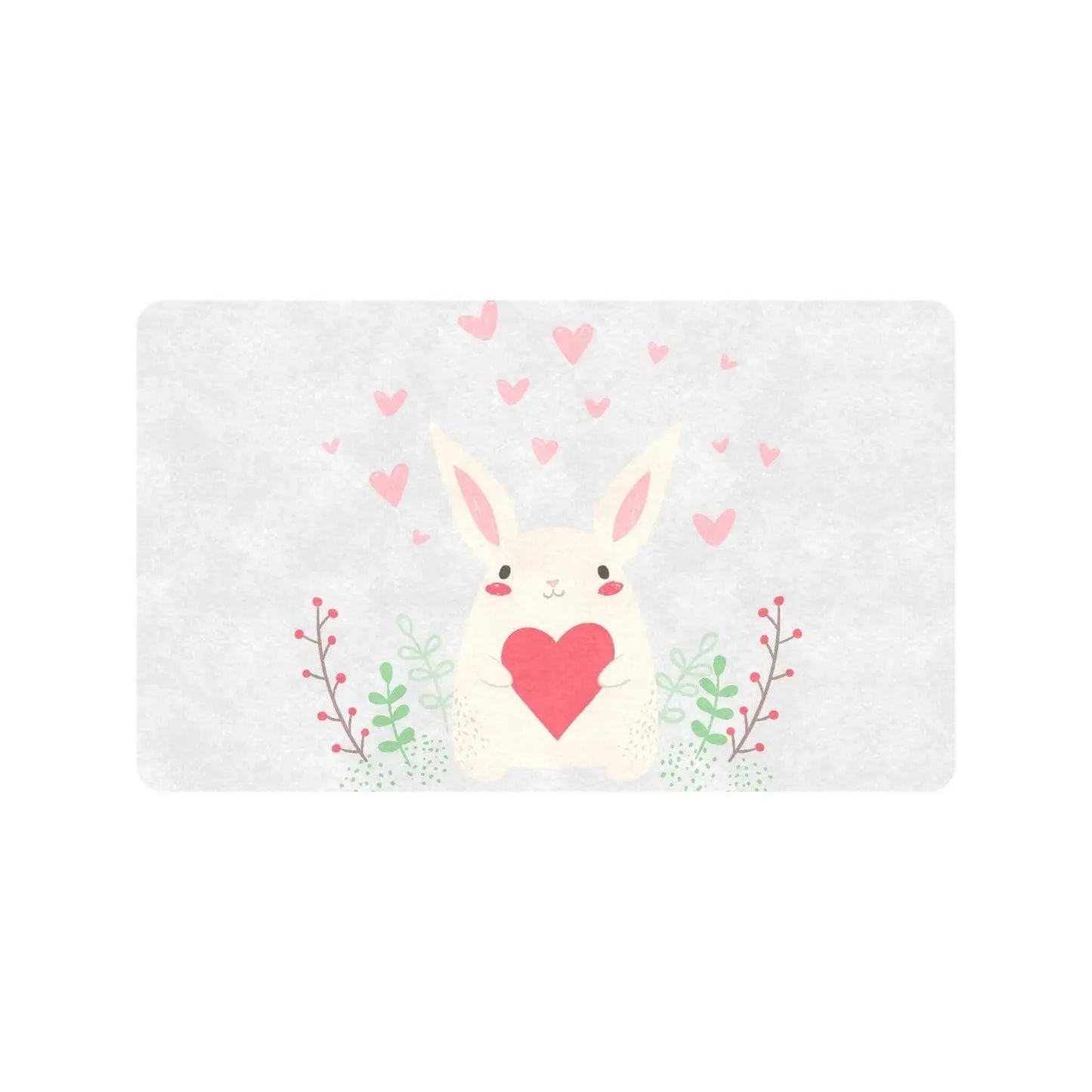 Doormat 30"x18" Rubber Rug - Gray - IVORYNN