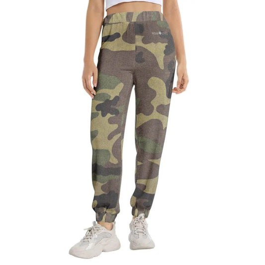 Elastic Waist Tapered Sweatpant - Army - IVORYNN