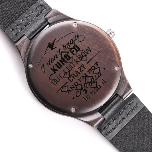 Engraved Wooden Gift Box Watch - IVORYNN