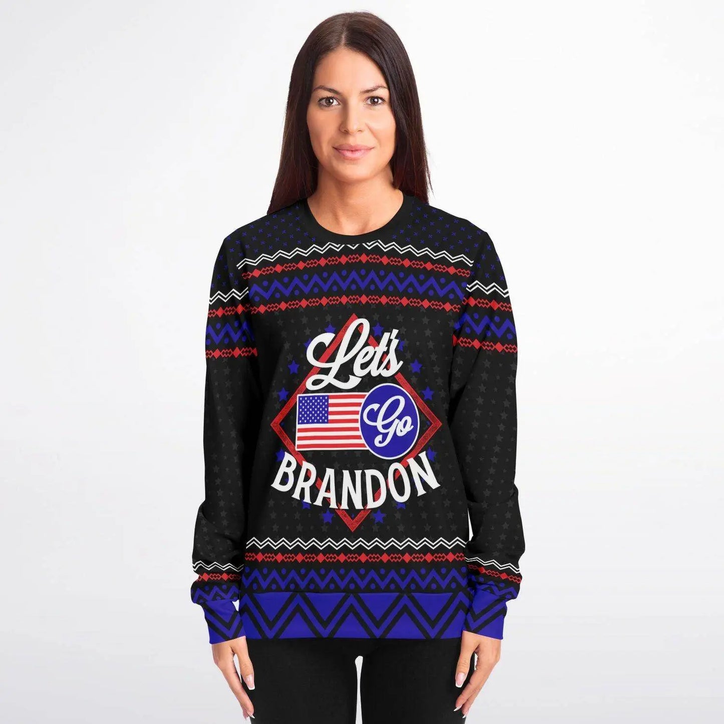 Let's Go Brandon Athletic Sweater - IVORYNN
