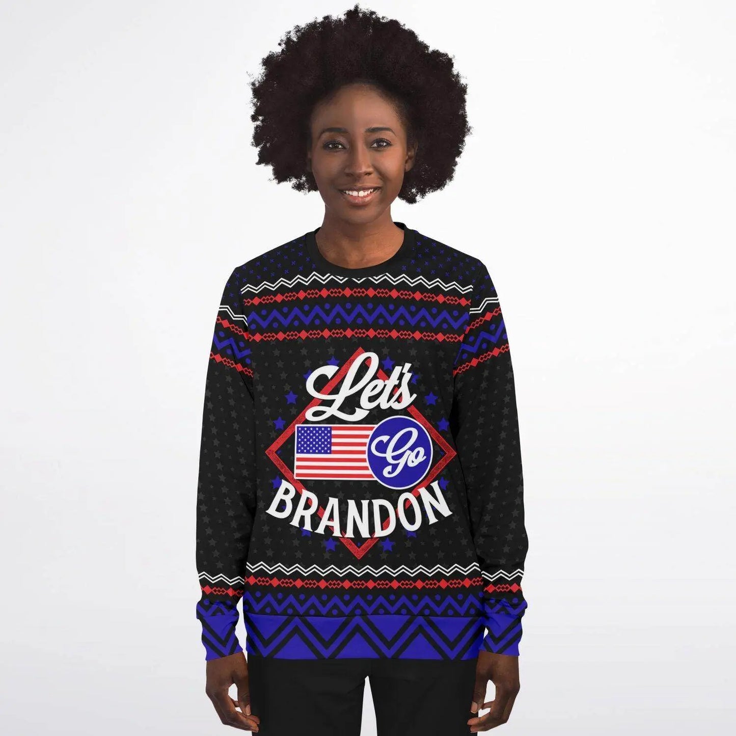 Let's Go Brandon Athletic Sweater - IVORYNN