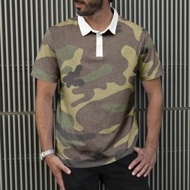 Men's Army Polo Shirts - IVORYNN