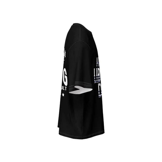 Men’s Oversized Short-Sleeve T-Shirt - Black - IVORYNN