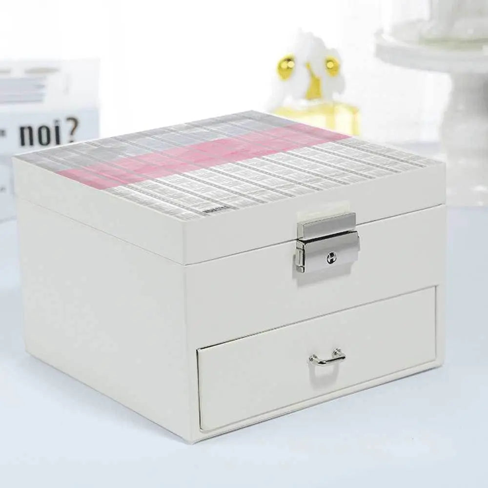 PU Cuboid Jewelry Box - IVORYNN