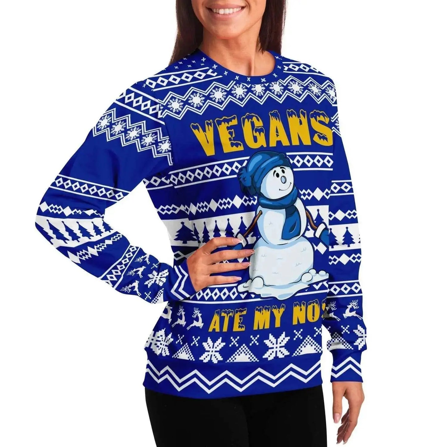 Vegans ate my Nose Athletic Lady Sweater - IVORYNN