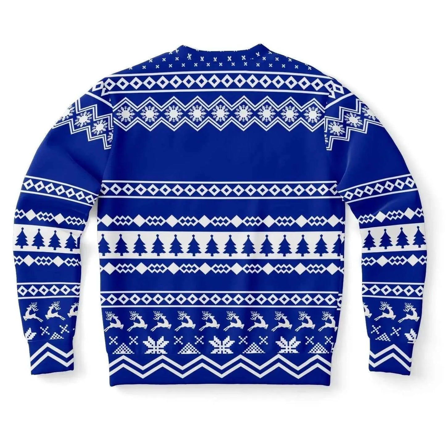 Vintage Fashionable Christmas Men Sweater - Navy - IVORYNN