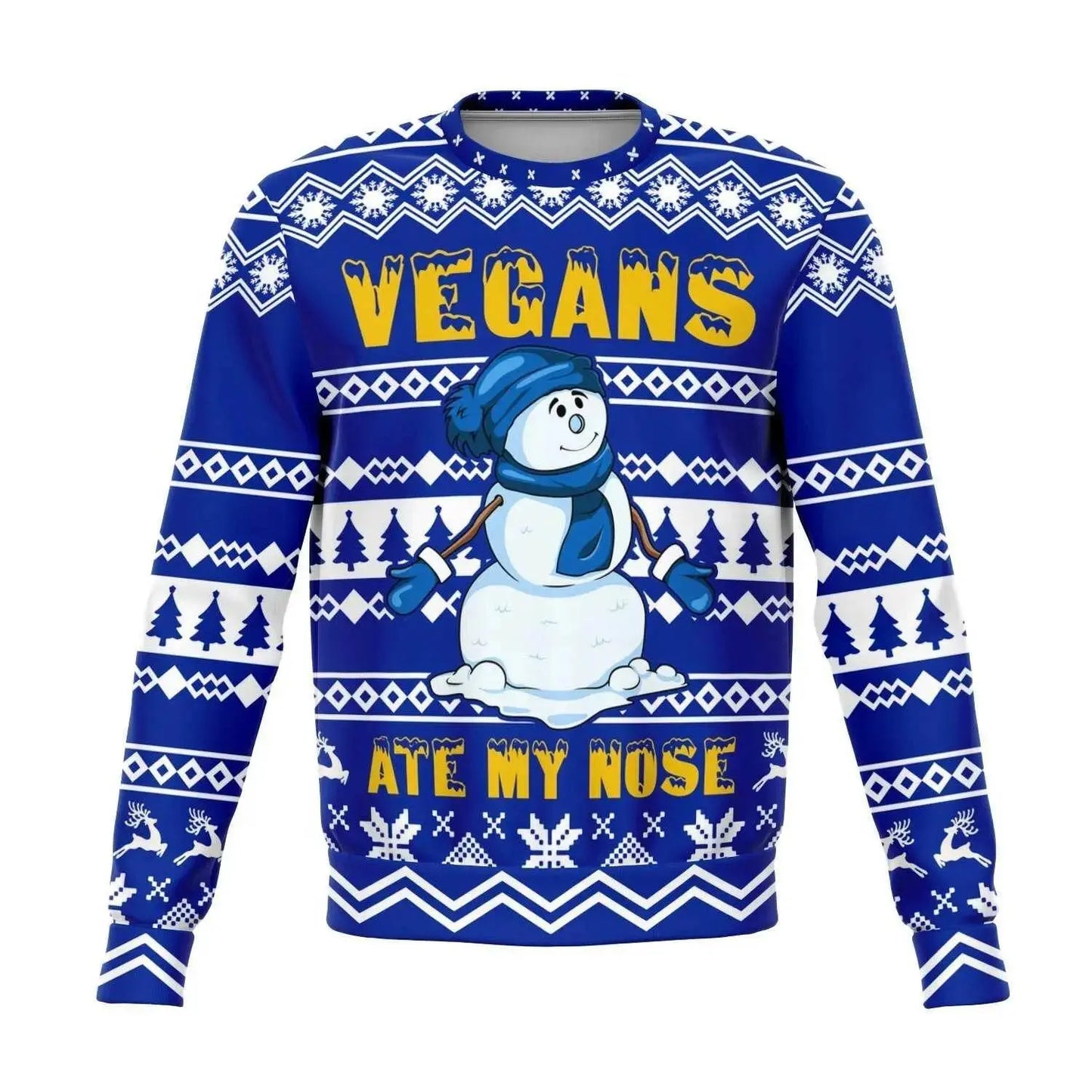 Vintage Fashionable Christmas Men Sweater - Navy - IVORYNN