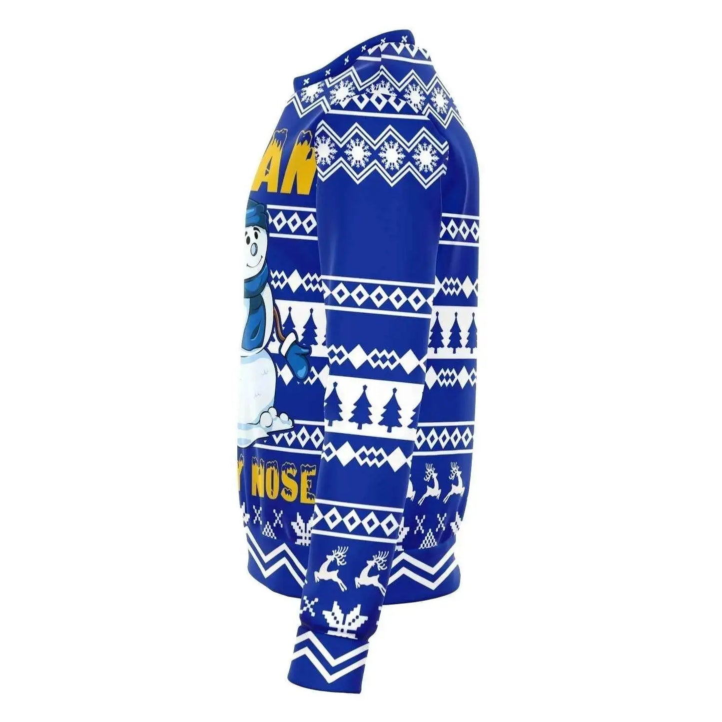 Vintage Fashionable Christmas Men Sweater - Navy - IVORYNN
