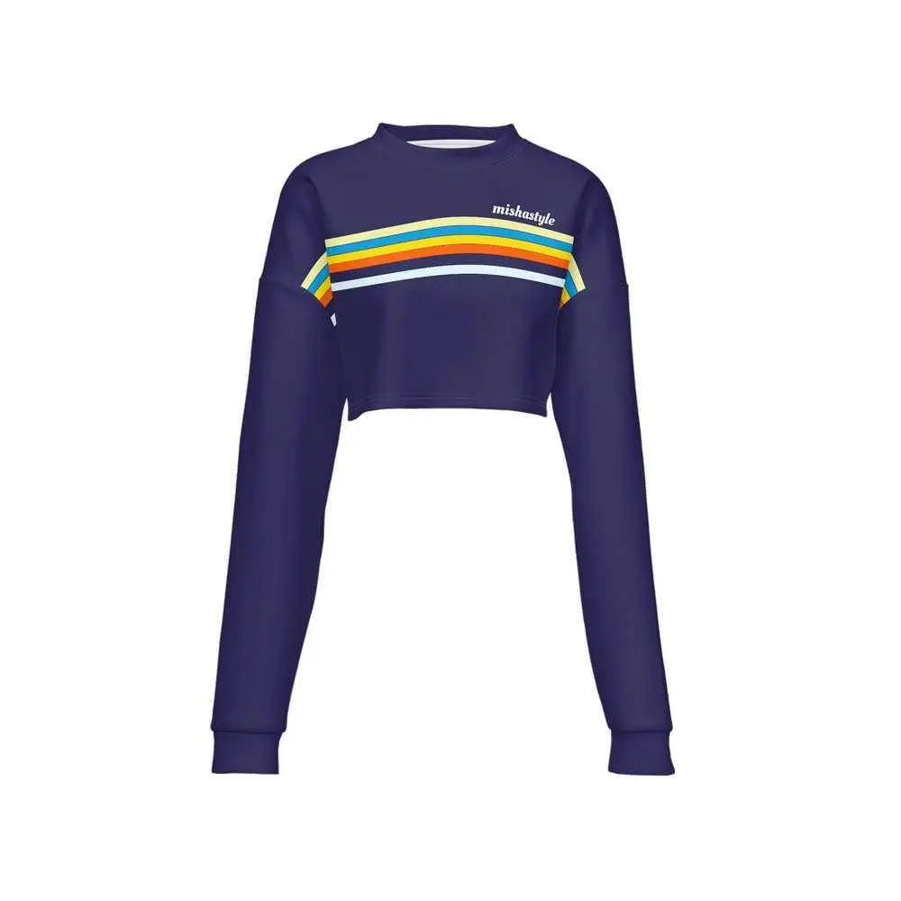 Women’s Cropped Crewneck Sweatshirt - IVORYNN