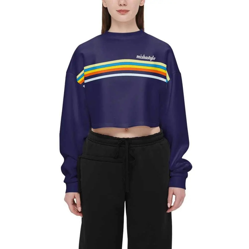 Women’s Cropped Crewneck Sweatshirt - IVORYNN