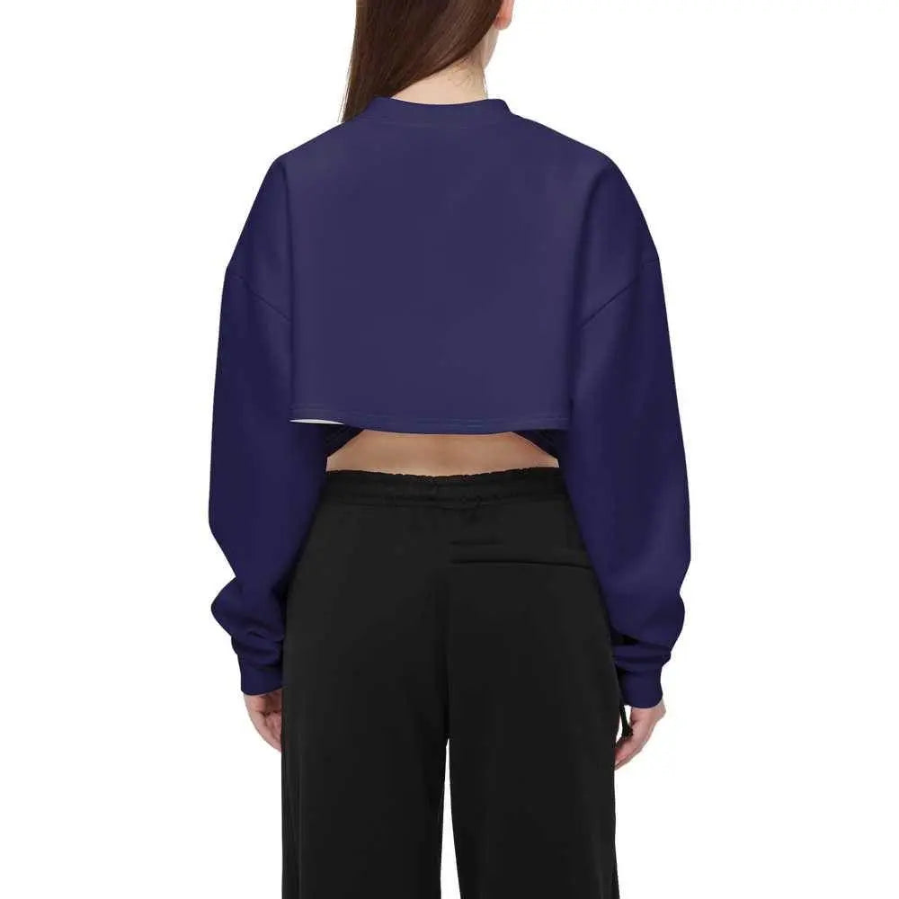 Women’s Cropped Crewneck Sweatshirt - IVORYNN