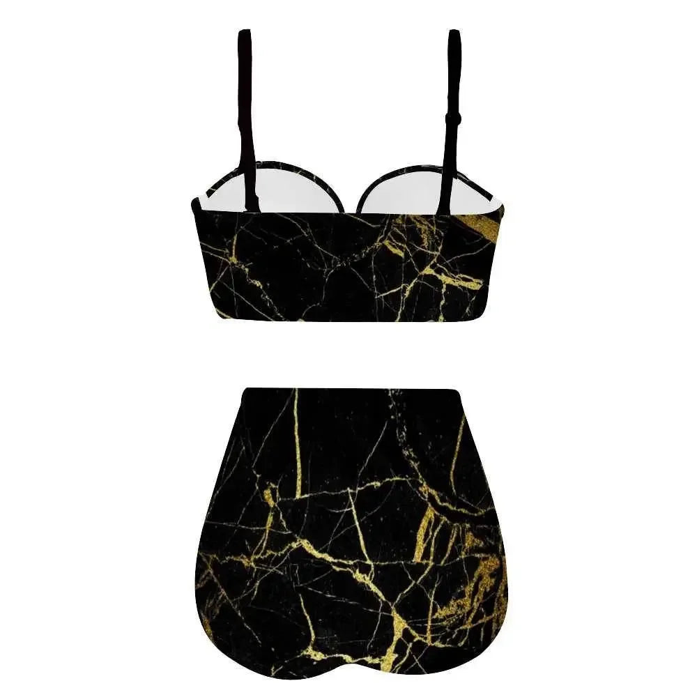 Women's High Waist Bikini Two Piece Swimsuit - IVORYNN