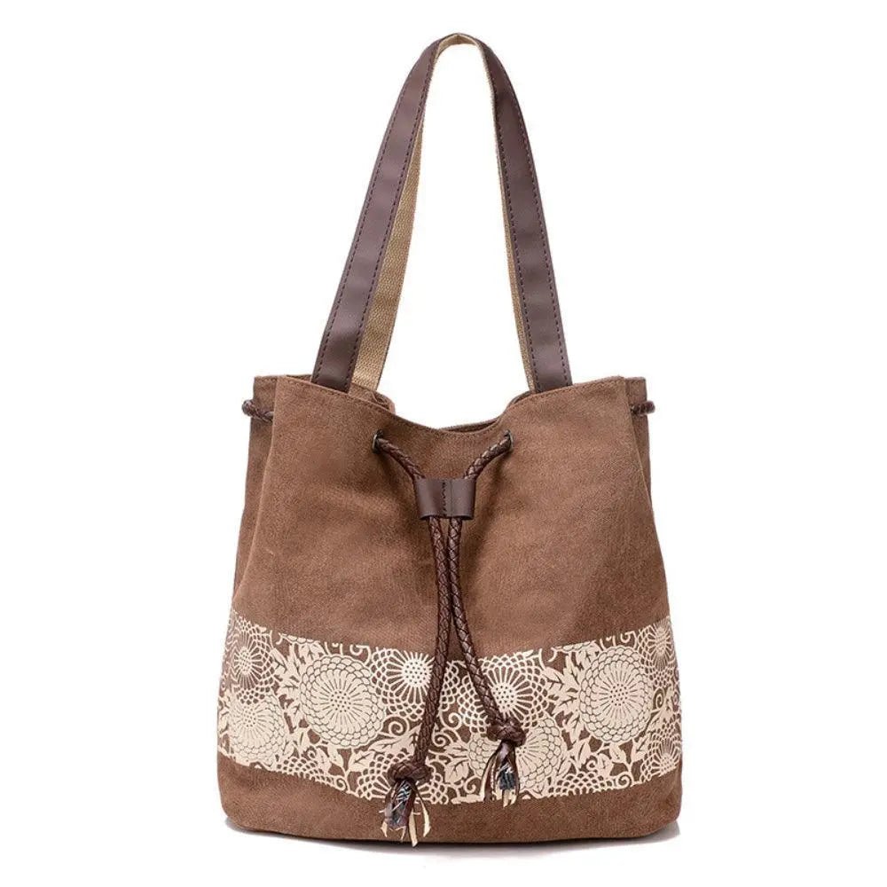 Canvas Casual Closure Tot Bag - Mishastyle