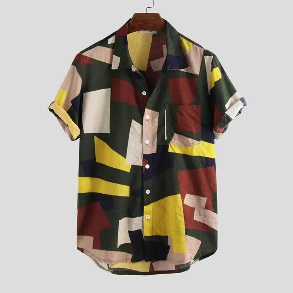 Casual Plaid Colored Men Casual Shirt - Mishastyle