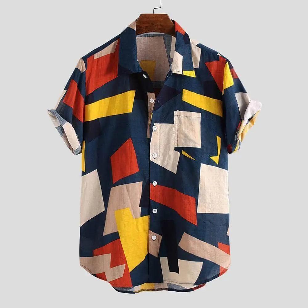 Casual Plaid Colored Men Casual Shirt - Mishastyle