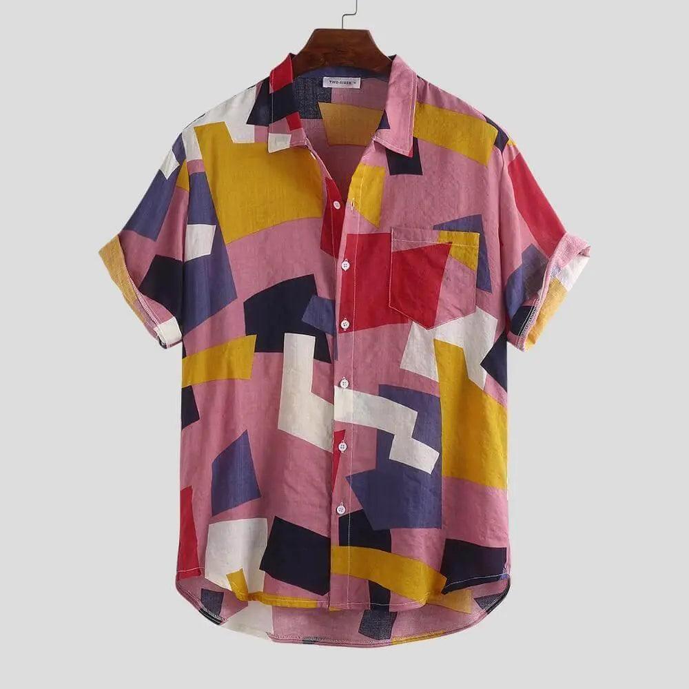 Casual Plaid Colored Men Casual Shirt - Mishastyle