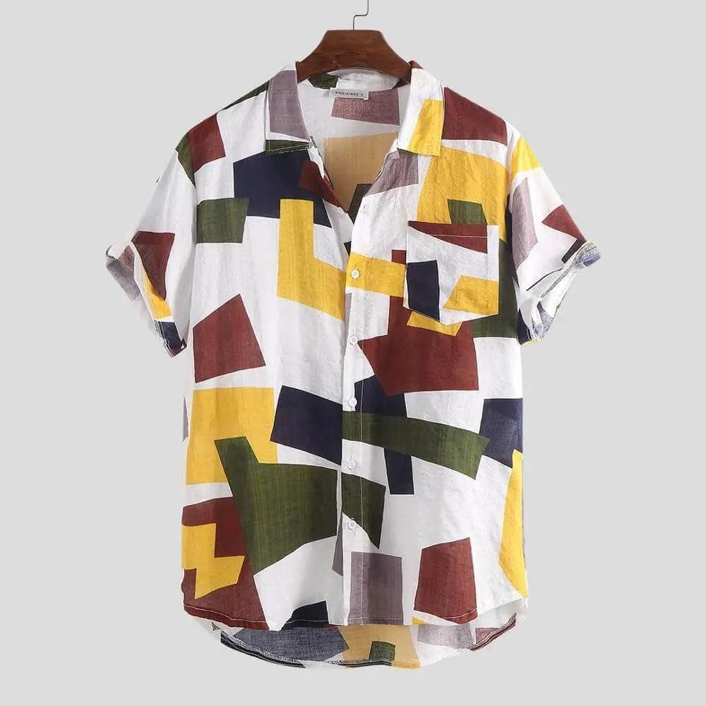 Casual Plaid Colored Men Casual Shirt - Mishastyle