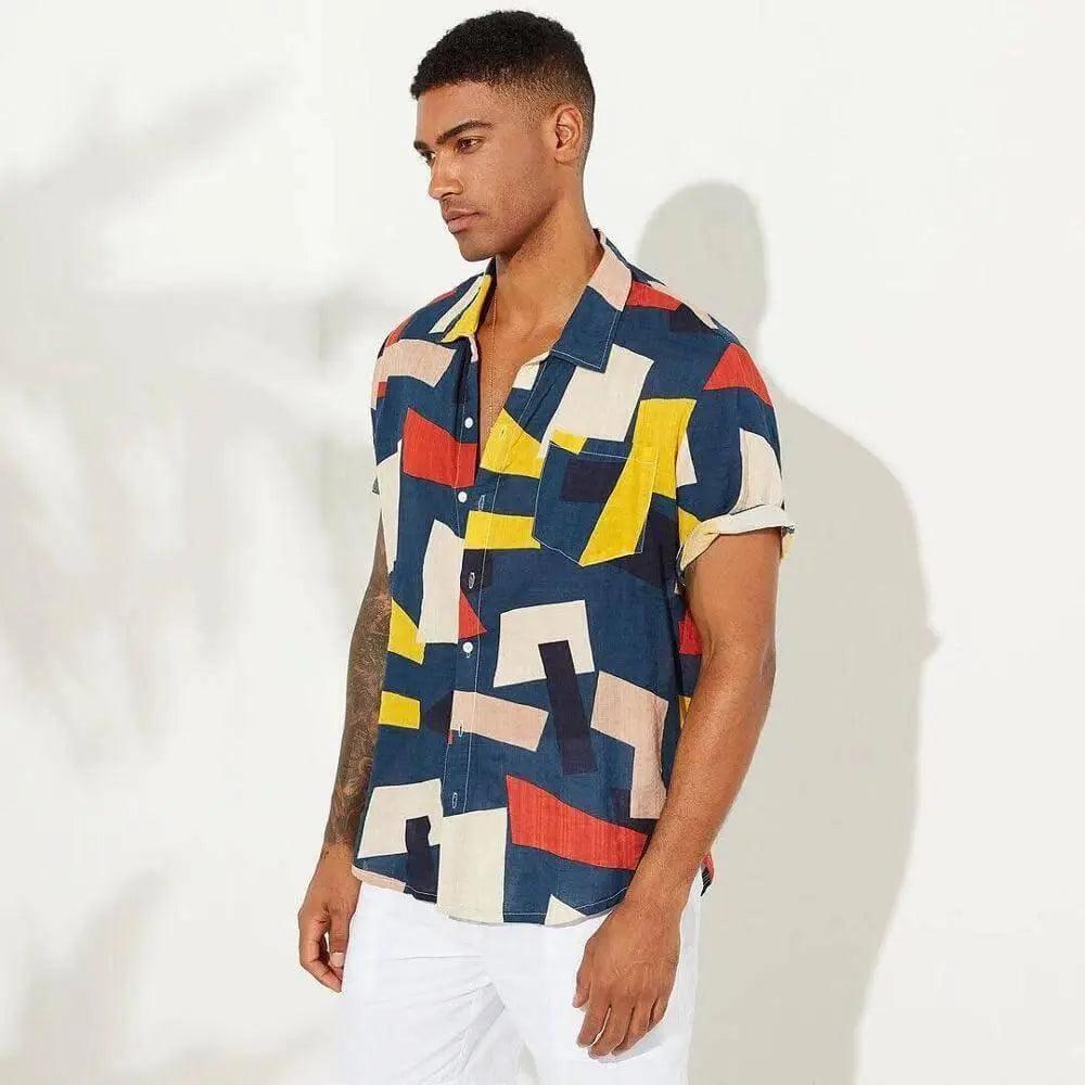 Casual Plaid Colored Men Casual Shirt - Mishastyle
