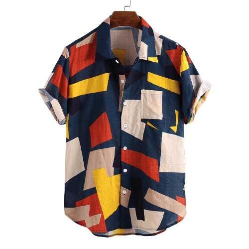 Casual Plaid Colored Men Casual Shirt - Mishastyle