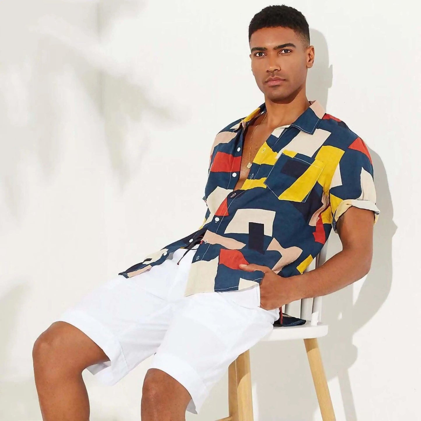 Casual Plaid Colored Men Casual Shirt - Mishastyle