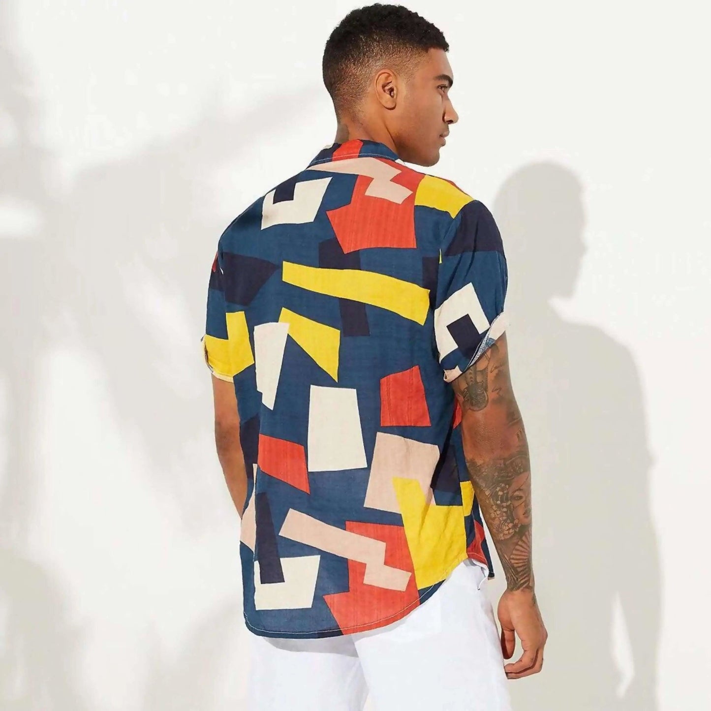 Casual Plaid Colored Men Casual Shirt - Mishastyle
