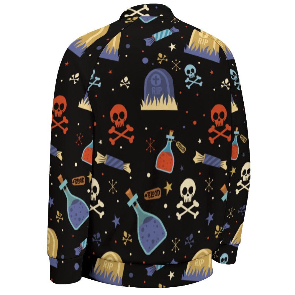 Helloween Fylly Printing Men Baseball Uniform - Mishastyle