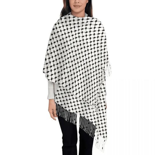 keffiyeh Tassel Scarf Neckerchief - IVORYNN