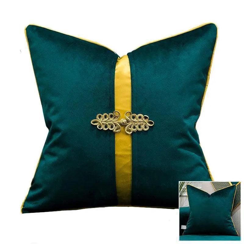 Luxury Velvet Teal Green Cushion Pillow Covers - Mishastyle