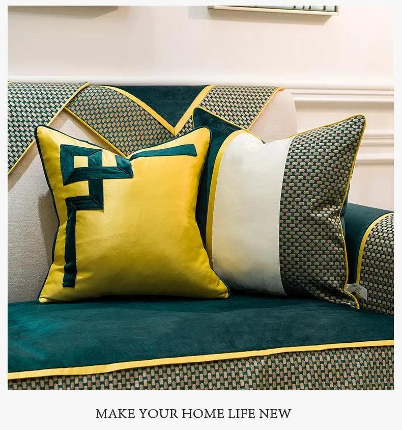 Luxury Velvet Teal Green Cushion Pillow Covers - Mishastyle