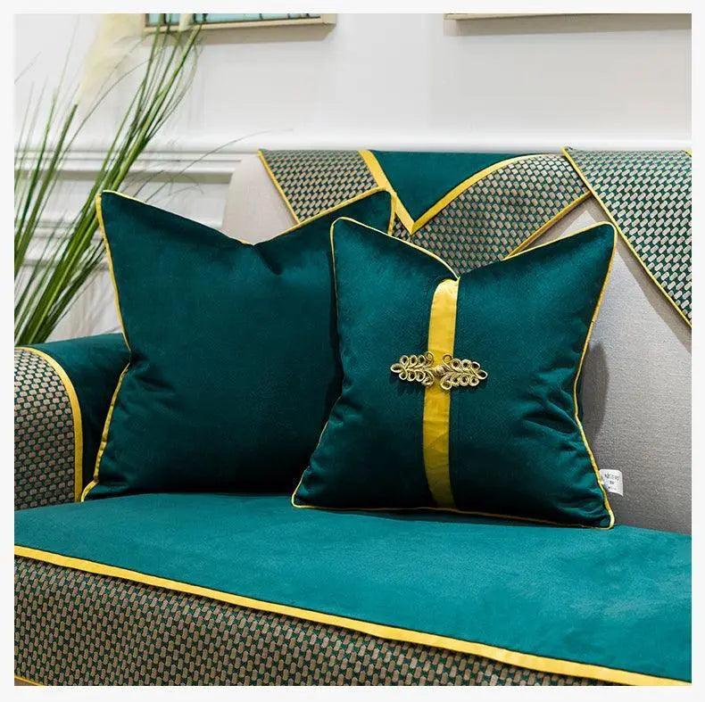 Luxury Velvet Teal Green Cushion Pillow Covers - Mishastyle