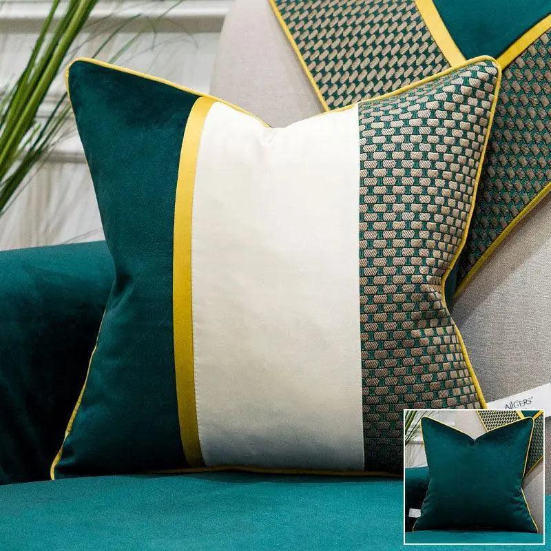 Luxury Velvet Teal Green Cushion Pillow Covers - Mishastyle