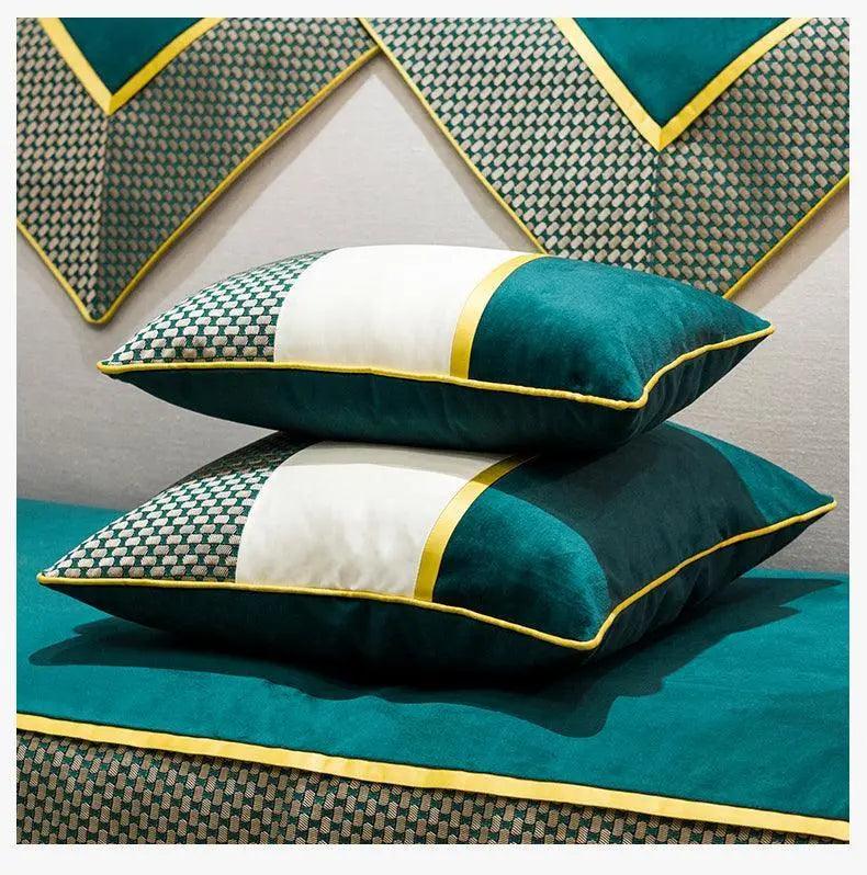 Luxury Velvet Teal Green Cushion Pillow Covers - Mishastyle