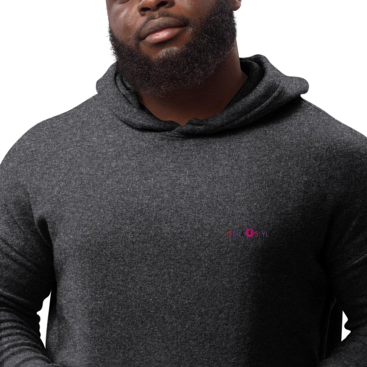 Men sueded fleece hoodie - Mishastyle