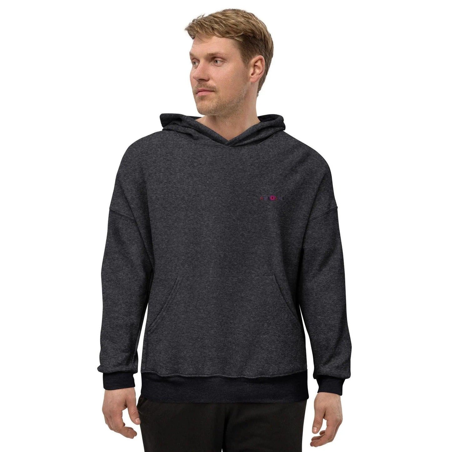 Men sueded fleece hoodie - Mishastyle