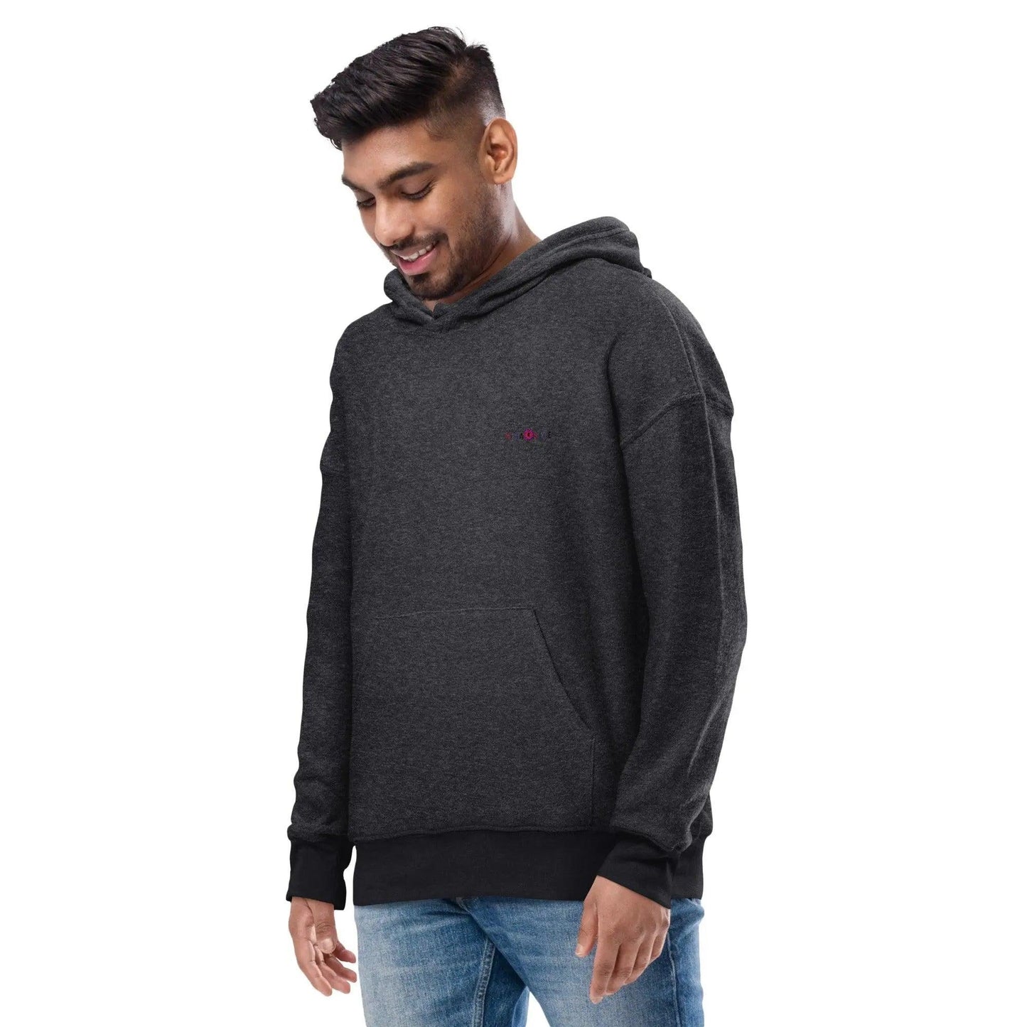 Men sueded fleece hoodie - Mishastyle