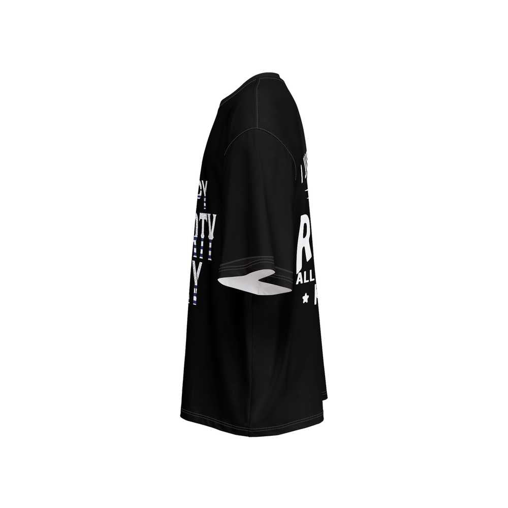 Men’s Oversized Short-Sleeve T-Shirt - Black - Mishastyle