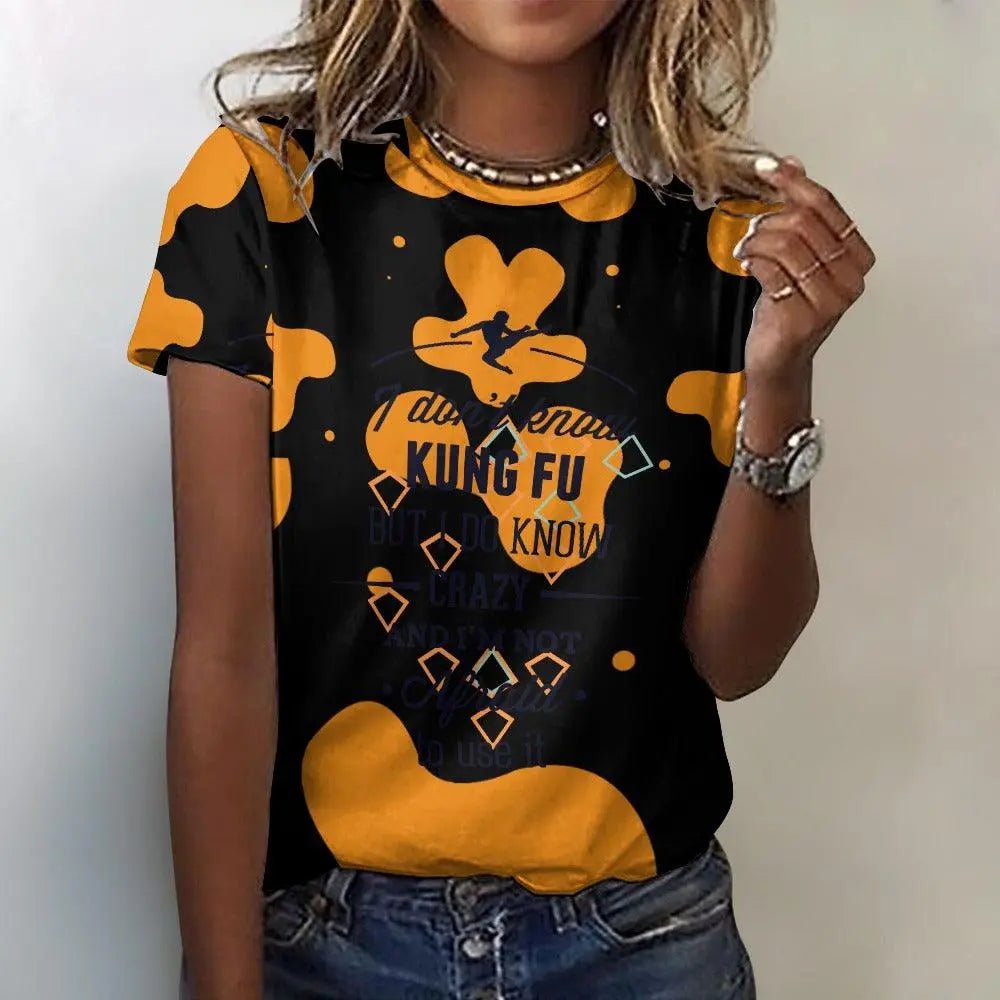 Orange Me Women's Cotton T-Shirt - Mishastyle