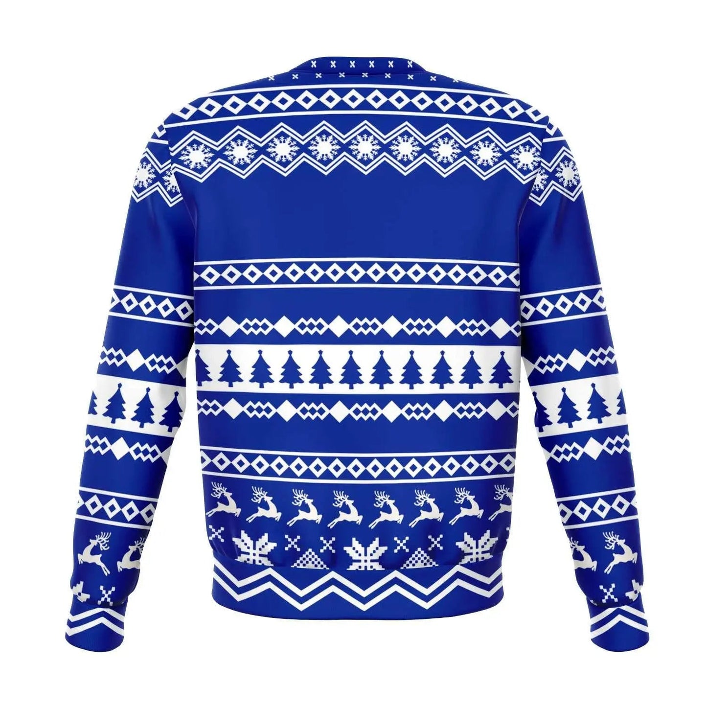 Vintage Fashionable Christmas Men Sweater - Navy - Mishastyle
