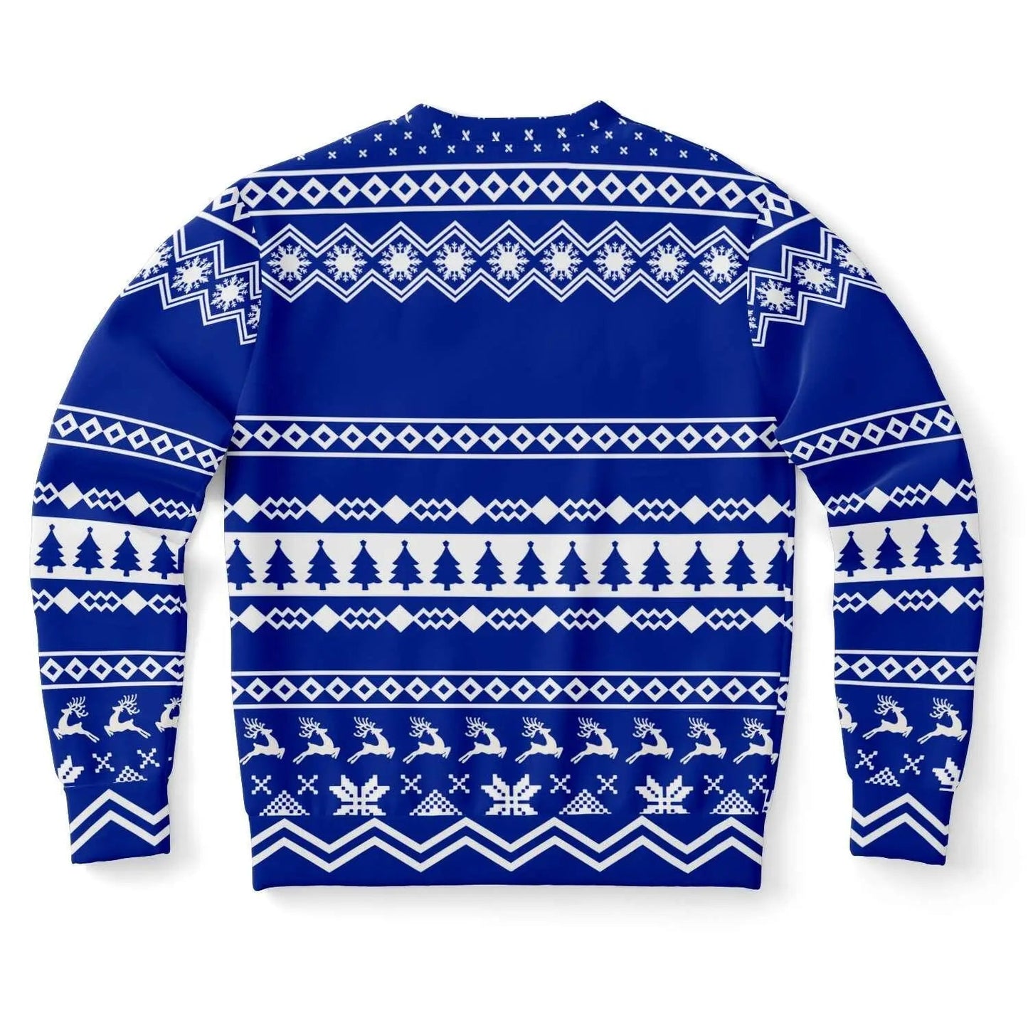 Vintage Fashionable Christmas Women Sweater - Navy - Mishastyle