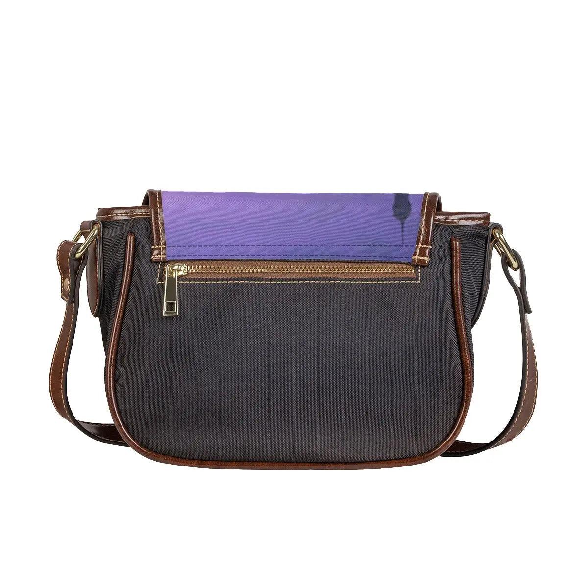 Vintage Tambourin Bag Single Strap - Purple - Mishastyle