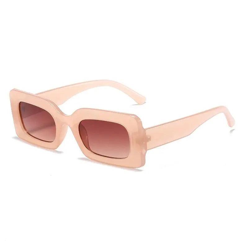 Vintage UV400 Rectangle Frame Sunglasses - Mishastyle